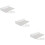 18Pcs Plastic Shoe Display Shelves Clear Floating Wall Rack 11