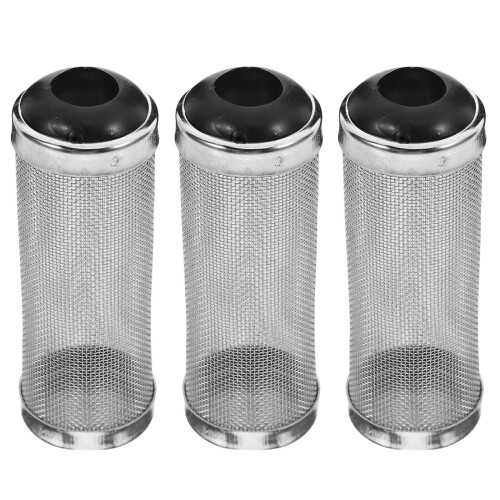 9Pcs Durable Stainless Steel Aquarium Filter Screen Intake Guard Black