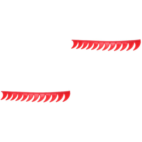2St Rood Motorfietshelm Stickers Duurzame Helm Patch Accessoire 2