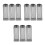 9Pcs Durable Stainless Steel Aquarium Filter Screen Intake Guard Black 8