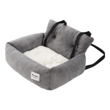 Dog Car Seat for Small Pets with Safety Buckle, Non Slip Base, Breathable Washable Cover, M Size