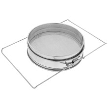 2Pcs Stainless Steel Honey Sieve Double Mesh Filter for Beekeeping