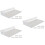 18Pcs Plastic Shoe Display Shelves Clear Floating Wall Rack 9
