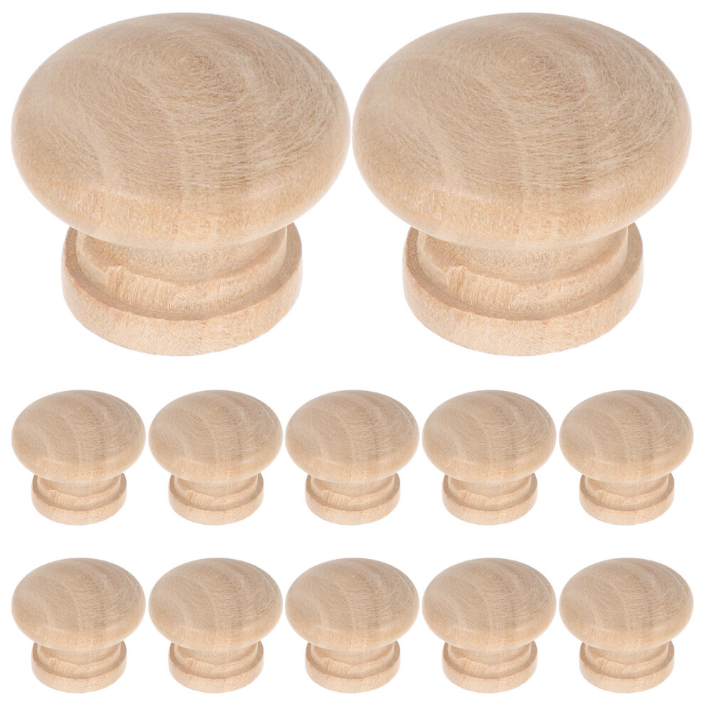 24Pcs Wooden Drawer Handles Khaki Retro Pulls For Cabinets And Drawers 3354139748423