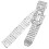 2Pcs Silver Alloy Rhinestone Patches Decorative Applique for Jackets 7