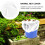 3Pcs Durable White Polyester Rain Net Covers for Garden Water Buckets 3