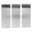 3Pcs Silver Stainless Steel Cake Scrapers Butter Comb Decorating Tools 1