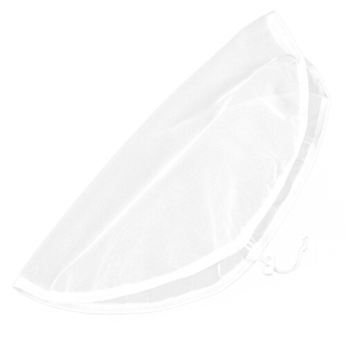 3Pcs Durable White Polyester Rain Net Covers for Garden Water Buckets 1