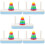 5Sets Portable Baby Travel Stackable Blocks Toy for Kids Learning Fun 4