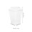 100Pcs Single Serve Ps Dessert Cups Clear Pudding Bowls with Lids 3