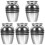 5Pcs Silver Alloy Mini Pet Urns for Ashes Compact Keepsake Containers 4