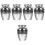 5Pcs Silver Alloy Mini Pet Urns for Ashes Compact Keepsake Containers 6
