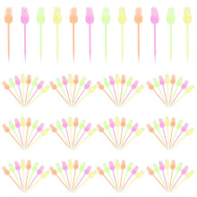 250Pièces Piques Fruits Colorés Décoratifs Portable Maison