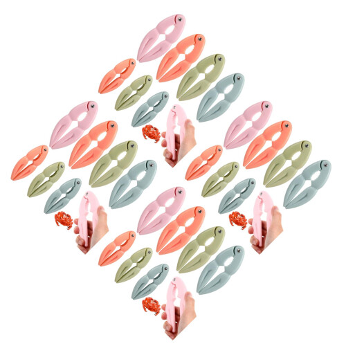 32Pcs Multi Plastic Crab Leg Crackers Portable Shellfish Seafood Tools 1
