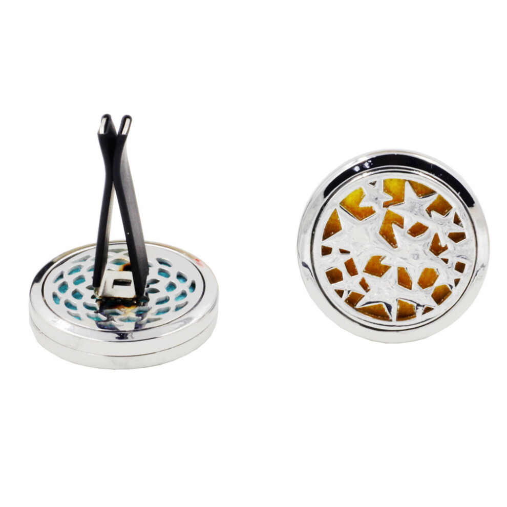 2Pcs Car Perfume Clip Stainless Steel Vent Clip Aromatherapy Diffuser 3354139767240