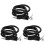 3Pcs Durable Black Bike Cable Lock Chain Heavy Duty Lock for E-Bikes 4