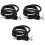 3Pcs Durable Black Bike Cable Lock Chain Heavy Duty Lock for E-Bikes 5
