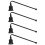 4Pcs Black Metal Candle Snuffer Flame Extinguisher Tool 10