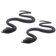 14Stk Kreative Schwarze Schlangen Modelle Elastisch Kinder Deko