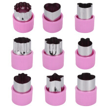 27Pcs Purple Vegetable Fruit Cutting Mold for Kitchen Use