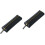 2Pcs Practical Black Pencil Bag Zipper Design for School Office Use 6