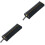 2Pcs Practical Black Pencil Bag Zipper Design for School Office Use 5