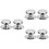 6Pièces Bouton Pot Argent Confortable Antichaleur 6