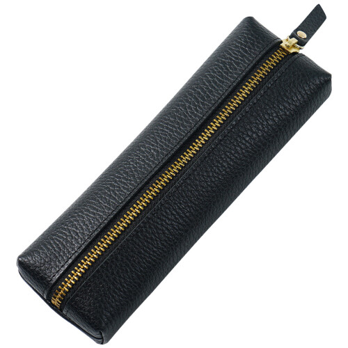 2Pcs Practical Black Pencil Bag Zipper Design for School Office Use 1