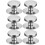 6Pièces Bouton Pot Argent Confortable Antichaleur 8