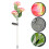 3Pcs Pink Hydrangea Solar Stake Lamp Solar Powered Garden Decor Lights 5