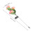 3Pcs Pink Hydrangea Solar Stake Lamp Solar Powered Garden Decor Lights 4