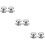 6Pièces Bouton Pot Argent Confortable Antichaleur 9