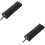 2Pcs Practical Black Pencil Bag Zipper Design for School Office Use 8