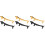 6Pcs Metal Chopstick Rest Practical Cutlery Organizer for Dining Table 6