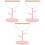 3Pcs Pink Wood Plastic Bird Training Perch Portable Tabletop Stand 5