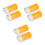 6Pcs Professional Orange Bee Queen Marking Cage for Apiary Storage 6