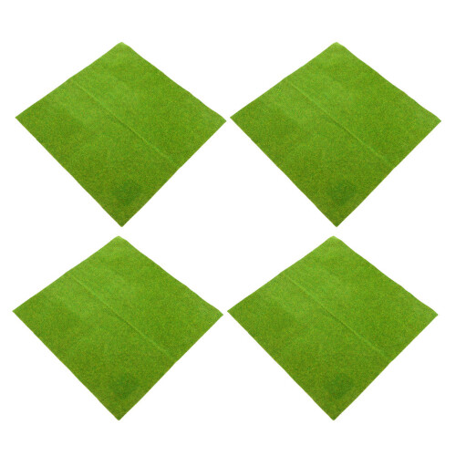12 Pcs Diy Artificial Grass Turf For Sand Table Micro Landscape