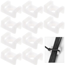 500Pcs Type Cable Tie Bases Durable Plastic Wire Holders