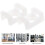 500Pcs Type Cable Tie Bases Durable Plastic Wire Holders 11
