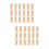 60Pcs Durable Beige Wood Spools for Sewing Thread Craft Bobbins 7