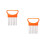 2Pcs Orange Onion Fork Vegetable with Firm Grip Handle 5