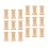 60Pcs Durable Beige Wood Spools for Sewing Thread Craft Bobbins 10