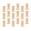60Pcs Durable Beige Wood Spools for Sewing Thread Craft Bobbins 11