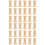 60Pcs Durable Beige Wood Spools for Sewing Thread Craft Bobbins 5
