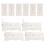 48Pcs Curtain Track Wall Mount Brackets ABS Iron White 1