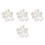 48Pcs Curtain Track Wall Mount Brackets ABS Iron White 8