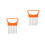 2Pcs Orange Onion Fork Vegetable with Firm Grip Handle 9
