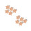 10Pièces Accessoires Bébé Clips Bois Beige Étoile 8