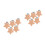 10Pièces Accessoires Bébé Clips Bois Beige Étoile 6