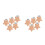 10Pièces Accessoires Bébé Clips Bois Beige Étoile 9